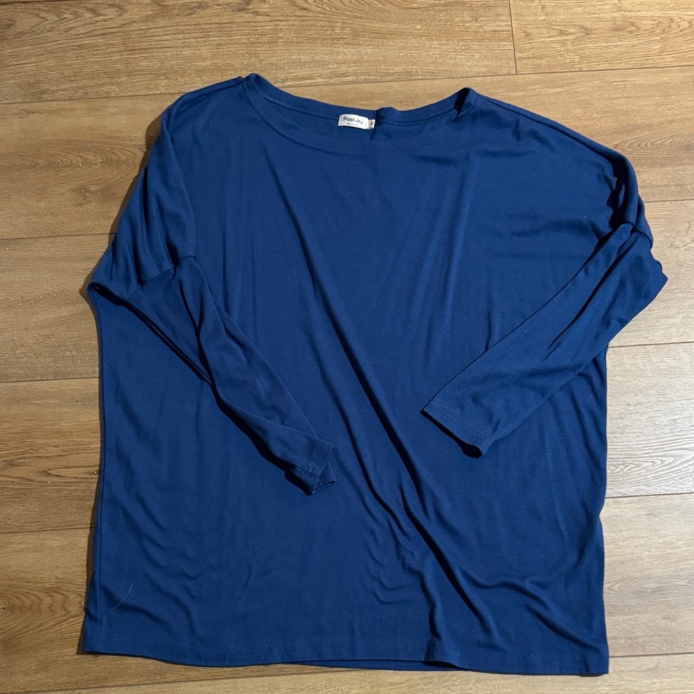 Men's Blue Long Sleeve Shirt
